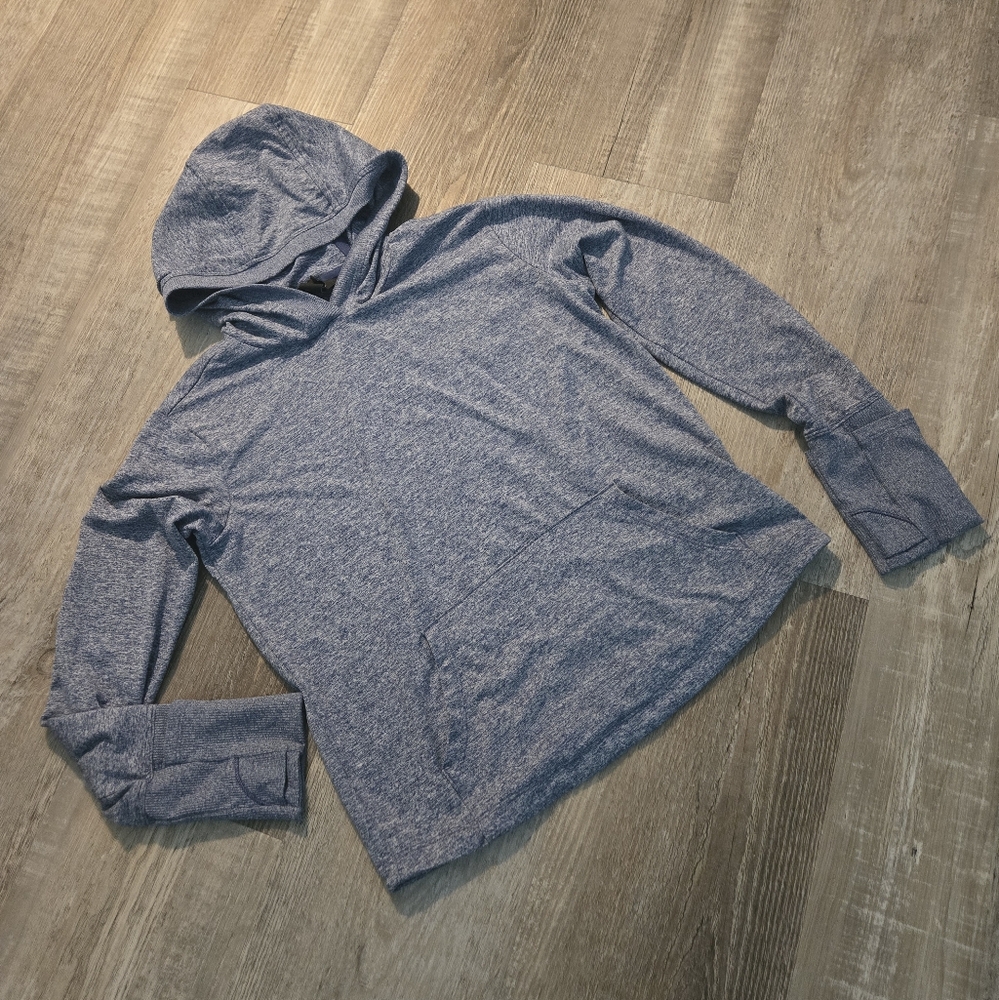 Athleta Girl Medium Blue Uptempo Hooded Top